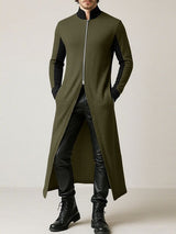 Men's Colorblock Half Zip Long Sleeve Cardigan SKUL30602