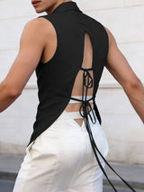 Men's Tie Back Deconstructed Tank SKUL57668