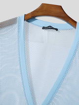 Men's Sheer Mesh Short Sleeve T-shirt SKUL47995