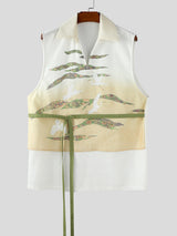 Men's Tie-Dye Print Tie Casual Tank SKUL20242