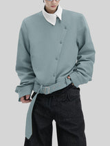 Men's Solid Color Casual Long Sleeve Jacket SKUL43723