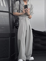 Men's Solid Casual Two Pieces Outfit SKUL26993