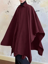 Men's Faux Two-Piece Design Loose Long Sleeve Shirt SKUL32950