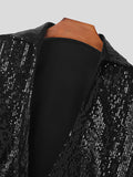 Mens Sequined Design Long Sleeve Shirt SKUK46305