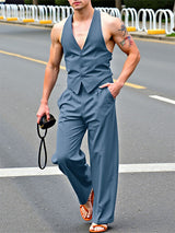 Men's Striped Casual Two Pieces Outfit SKUL22575