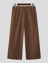 Men's Solid Color Deconstructed Loose Fit Pant SKUL47789