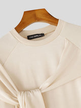 Mens Solid Color 3D-Cut Short Sleeve T-Shirt SKUL13730