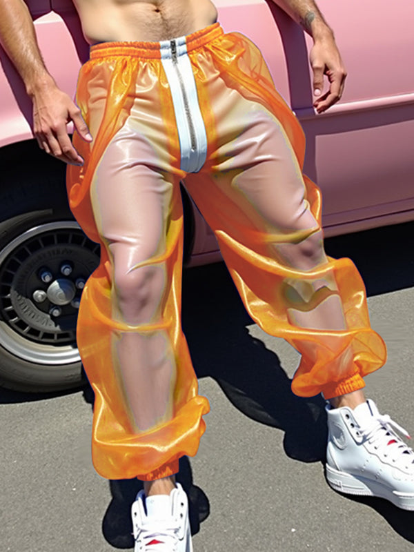 Men's Sheer Mesh Colorblock Pant SKUL16810