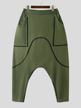 Men's Deconstructed Contrast Line Long Pant SKUL47926