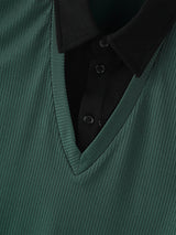 Men's Fake Two Piece Colorblock Knit Tank SKUL20882