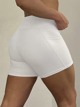 Men's Solid Color Slim Fit High Stretch Casual Short SKUL21023