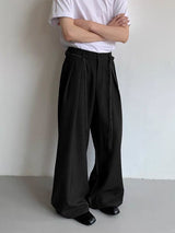 Men's Solid Wide Leg Casual Pant SKUL35234