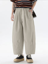 Mens Solid Color Wide-Leg Casual Pant SKUL19100
