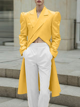 Men's Solid Color Casual Long Sleeve Blazer SKUL28369