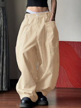 Men's Large Pocket Striped Casual Pant SKUL30582