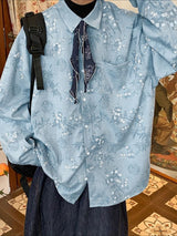 Men's Floral Print Long Sleeve Shirt SKUL43724