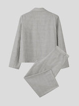 Men's Striped Casual Two Pieces Outfit SKUL40302