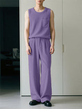 Men's Corduroy Casual Two Pieces Outfit SKUL23530