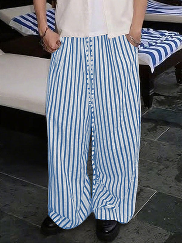 Mens Striped Loose Casual Pant SKUL19774