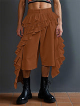 Mens Ruffled Trim Casual Cropped Pant SKUL09427