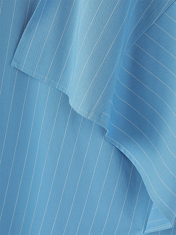 Men's Irregular Stripe 3/4 Length Sleeve Shirt SKUL28479