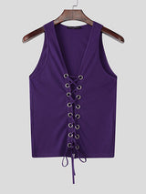 Mens Hollow-Out Cropped Sleeveless Tank SKUL04272