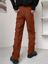 Mens Deconstructed Solid Color Casual Pant SKUK63618