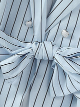 Men's Padded Stripe Casual Long Sleeve Blazer SKUL32753