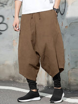 Men's Faux Two-Piece Patchwork Wide Leg Pant SKUL48587