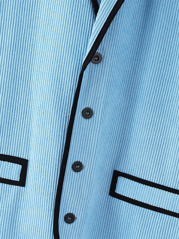 Mens Colorblock Textured Sleeveless Waistcoat SKUL16997