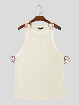 Mens Hollow-Out Mesh Crew Neck Tank SKUL18637