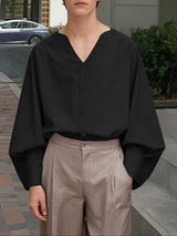 Men's Solid Color Casual Long Sleeve Shirt SKUL47874