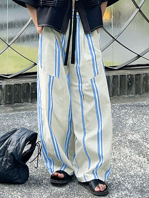 Mens Striped Colorblock Casual Pant SKUL09704