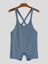 Men's Deconstructed Cross Backless Bodysuit SKUL57117