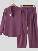 Men's 3D Floral Decor Lightweight Two Pieces Outfit SKUL38899