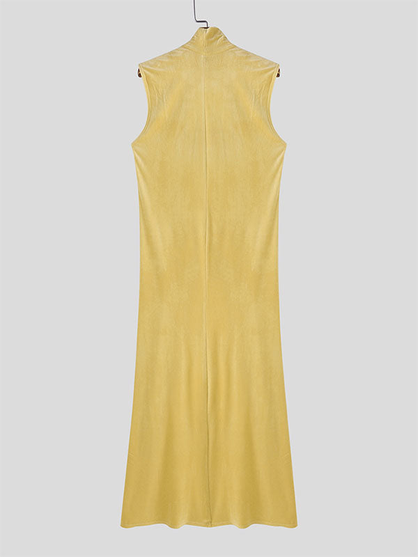 Mens Solid Color Textured Casual Tank SKUL24902