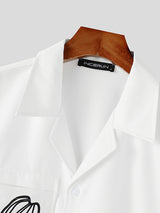 Mens Floral Print Short Sleeve Shirt SKUL06582