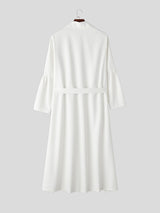 Men's Solid Irregular Hem Coat SKUL26083