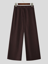 Men's Solid Tie Strap Casual Pant SKUL29609