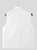 Mens Solid Color Casual Sleeveless Tank SKUK92832