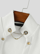 Men's Solid Texture V-Neck Casual Tank SKUL19013