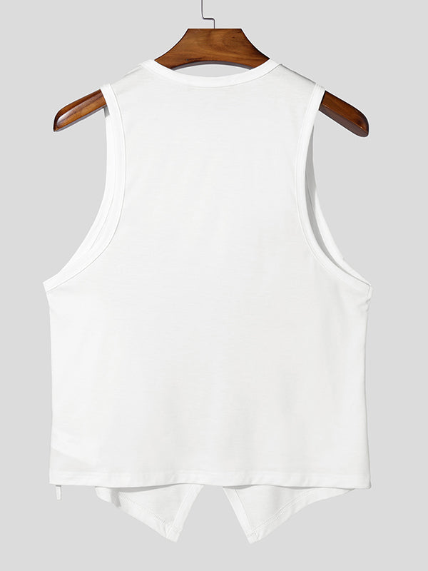 Mens Lace Bra Print Tank SKUL02414