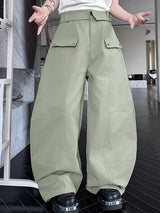 Men's Solid Color Wide Leg Casual Pant SKUL35133