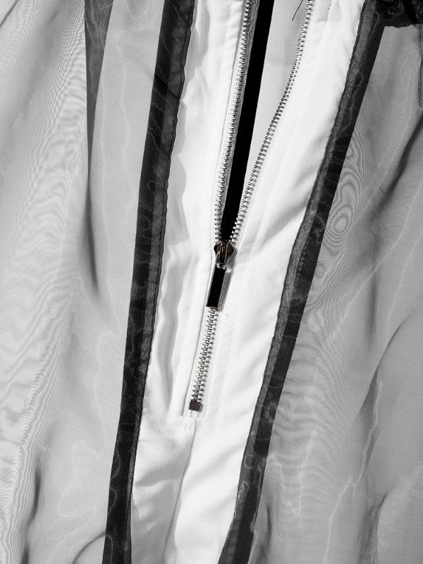 Men's Sheer Mesh Colorblock Pant SKUL16810