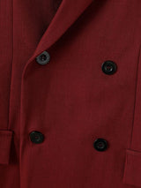 Men's Quiet Luxury Runway Double Breasted Floor Length Flared Leg Two Pieces Outfit SKUL80537