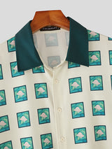 Mens Casual Print Short Sleeve Shirt SKUL16589