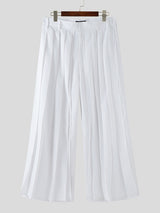 Men's Solid Pleated Layered Casual Pant SKUL16809