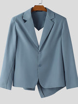 Men's Back Cutout Long Sleeve Blazer SKUL42558