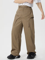 Mens Casual Striped Straight-Leg Long Pant SKUK64778