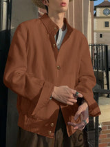 Men's Solid Color Casual Long Sleeve Jacket SKUL36622